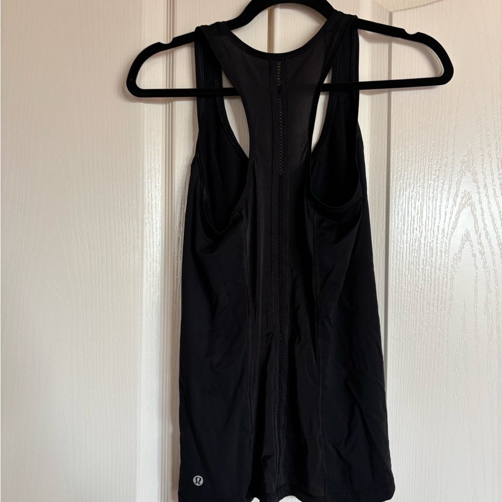 Lululemon Athletica black power Y Tank top size 2 - Picture 5 of 7